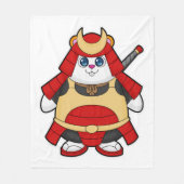 Hamster als Warrior met Armor Fleece Deken (Voorkant)