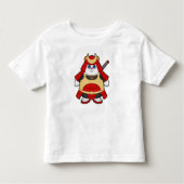 Hamster als Warrior met Armor Kinder Shirts (Voorkant)