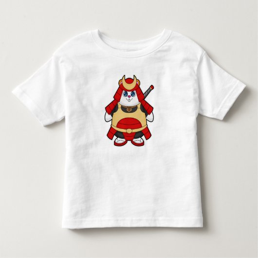 Hamster als Warrior met Armor Kinder Shirts (Voorkant)