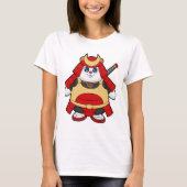 Hamster als Warrior met Armor T-shirt (Voorkant)
