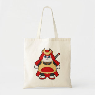 Hamster als Warrior met Armor Tote Bag