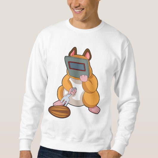 Hamster als Welder.PNG Trui (Voorkant)
