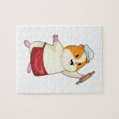 Hamster as Baker with Rolling pin Legpuzzel (Horizontaal)