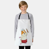 Hamster as Baker with Rolling pin Schort (Gedragen)
