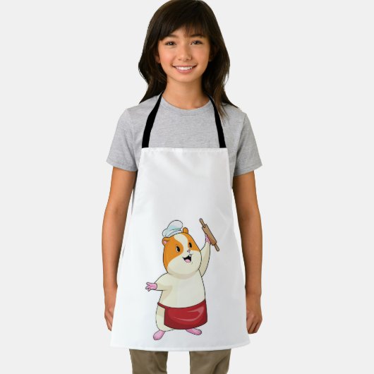 Hamster as Baker with Rolling pin Schort (Insitu)