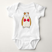 Hamster as Boxer met Boxing gloves Romper (Voorkant)