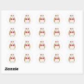 Hamster as Boxer met Boxing gloves Ronde Sticker (Vel)