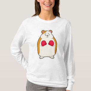 Hamster as Boxer met Boxing gloves T-shirt