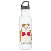 Hamster as Boxer met Boxing gloves Waterfles (Voorkant)