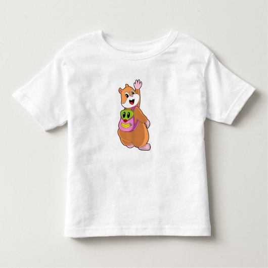 Hamster as Student with Backpack.PNG Kinder Shirts (Voorkant)