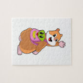 Hamster as Student with Backpack.PNG Legpuzzel (Horizontaal)
