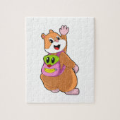 Hamster as Student with Backpack.PNG Legpuzzel (Verticaal)