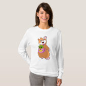 Hamster as Student with Backpack.PNG T-shirt (Voorkant volledig)