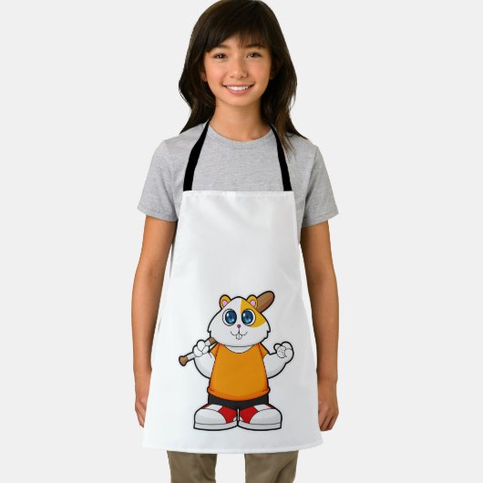 Hamster at Baseball with Baseball bat Schort (Insitu)