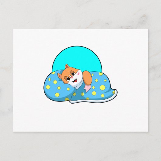 Hamster at Sleeping with Blanket.PNG Briefkaart (Voorkant)