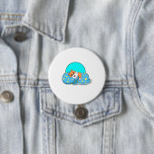 Hamster at Sleeping with Blanket.PNG Ronde Button 7,6 Cm (In situ)
