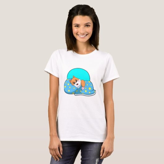Hamster at Sleeping with Blanket.PNG T-shirt (Voorkant volledig)
