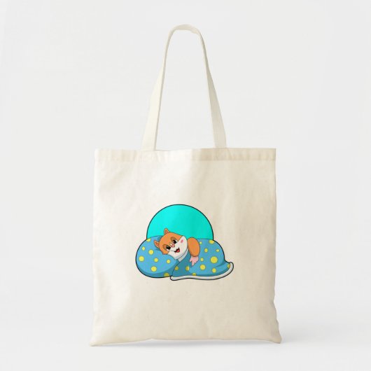 Hamster at Sleeping with Blanket.PNG Tote Bag (Voorkant)