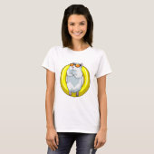 Hamster at Swimming with Swim ring T-shirt (Voorkant volledig)