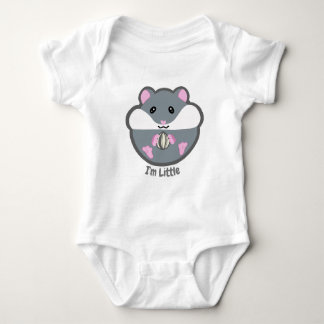 Hamster baby outfit "I'm Little" Baby Bodysuit