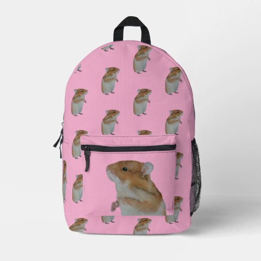 Hamster Backpack Bedrukte Rugzak (Voorkant)
