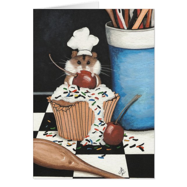 Hamster Baking Card door Bihrle (Voorkant)
