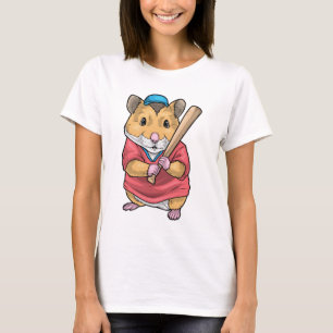 Hamster Baseball Baseball Sport T-shirt