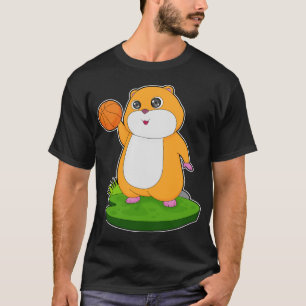 Hamster Basketball speler Basketball T-shirt
