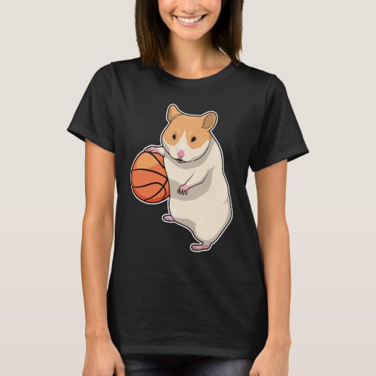 Hamster Basketball speler Basketball T-shirt (Voorkant)