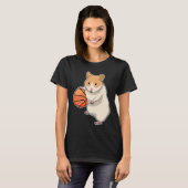 Hamster Basketball speler Basketball T-shirt (Voorkant volledig)