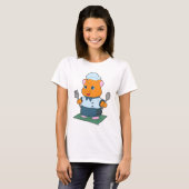 Hamster Bestek Kook Keuken T-shirt (Voorkant volledig)