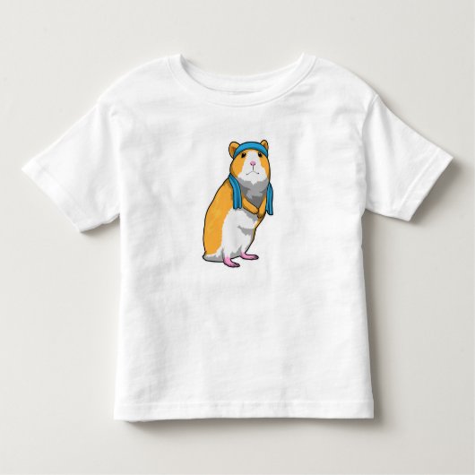 Hamster bij Fitness met handdoek Kinder Shirts (Voorkant)