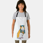 Hamster bij Fitness met handdoek Schort (Insitu)