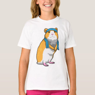 Hamster bij Fitness met handdoek T-shirt