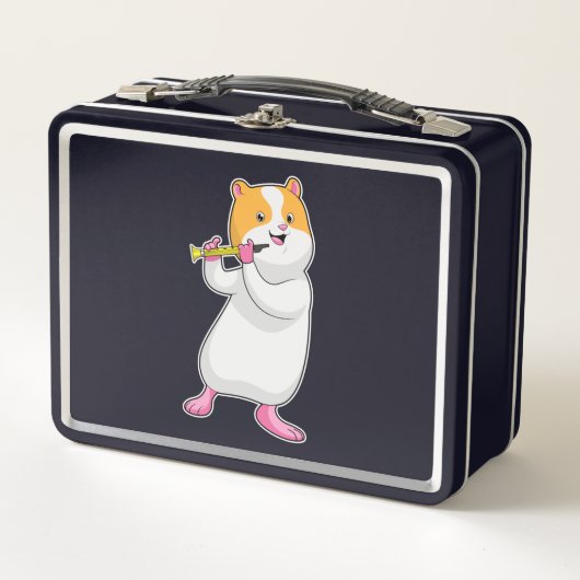 Hamster bij muziek met fluit (Voorkant)