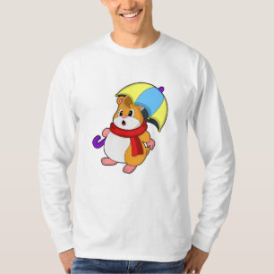 Hamster bij Regen met Umbrella T-shirt