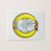 Hamster bij zwemmen met Swim ring Legpuzzel (Horizontaal)