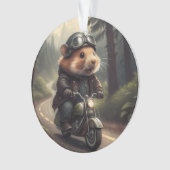 Hamster Biker Ornament (voorkant)