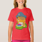 Hamster Birthday Pirate T-shirt (Voorkant)