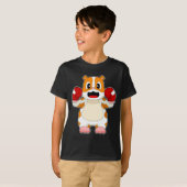 Hamster Bokshandschoenen Boksen T-shirt (Voorkant volledig)