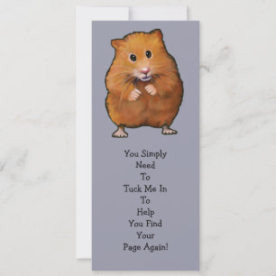 HAMSTER BOOK MARK: "Tuck ME IN"