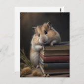 Hamster & Books Briefkaart (Voorkant / Achterkant)