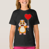 Hamster Bruid Hart Trouwen T-shirt (Voorkant)