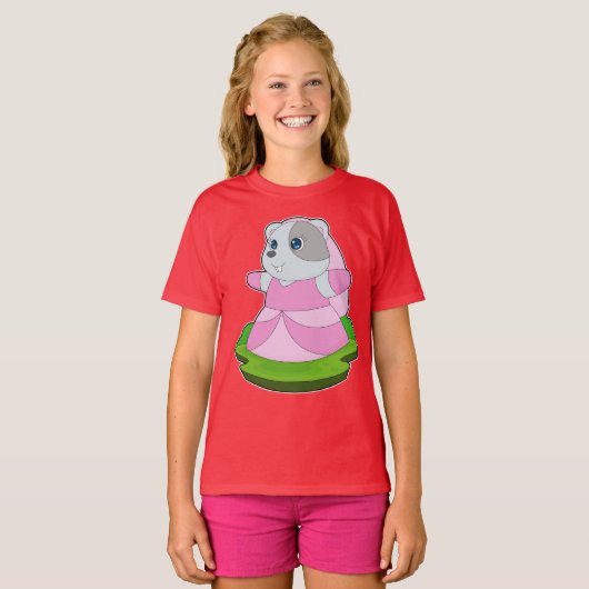 Hamster Bruids Sluier Trouwen T-shirt (Voorkant volledig)