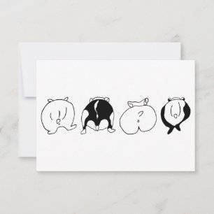 Hamster Butts Bedankkaart