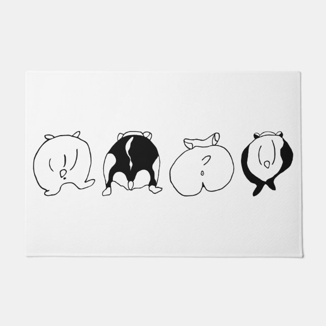 Hamster Butts Deurmat (Voorkant)