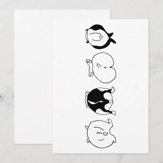 Hamster Butts Feestdagenkaart (Voorkant / Achterkant)