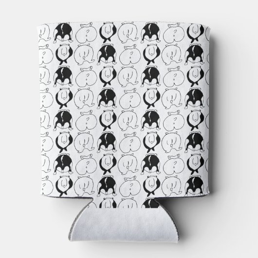 Hamster Butts Pattern Blikjeskoeler (Achterkant)