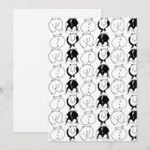 Hamster Butts Pattern Feestdagenkaart (Voorkant / Achterkant)