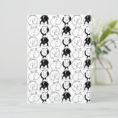 Hamster Butts Pattern Feestdagenkaart (Staand voorkant)